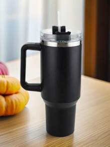 Insulated Stainless Steel Sports Water Bottle With Handle, Non-Slip Grip, Straw And Lid, Multi-Drinking Modes, Suitable For Sports, Fitness, Outdoor Activities - Beige - View 10