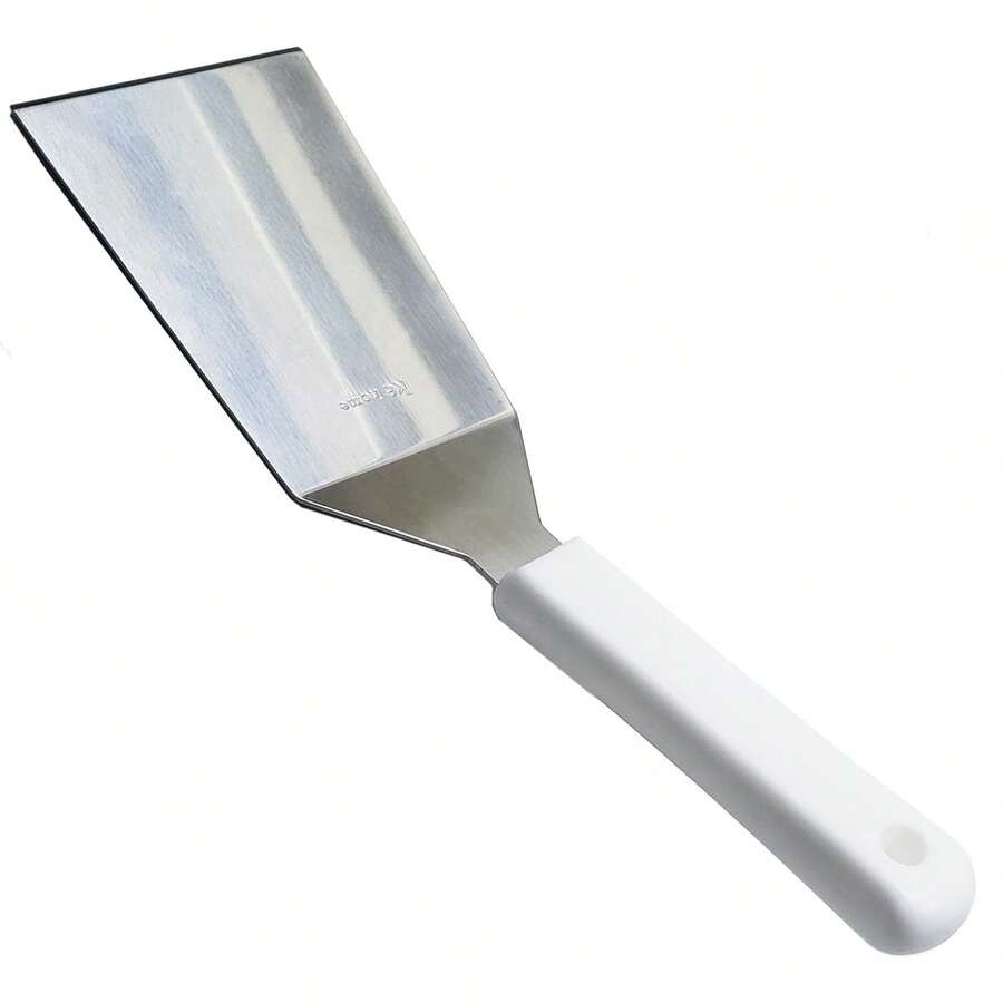 Professional Stainless Steel Curved Spatula Large Griddle For Griddles Grills And Frying Pans Snacks And Portions Snack Bars Bars And Restaurants - trắng - Xem 1