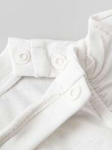 mini bala Girls' Short Sleeve Dress Set – Jumper & Tee Combo – Sweet & Comfy 2 Pieces Outfit - Ivory - View 6