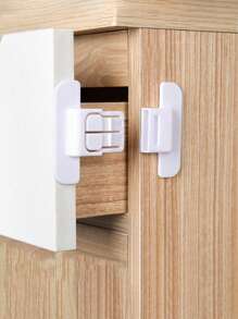 2/4/6 قطعة قفل باب عالمي بدون ثقب، قفل خزانة آمن للأطفال، قفل ثلاجة، قفل لاصق ذاتي للأدراج والخزائن والثلاجات