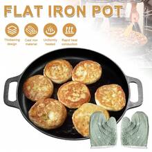 11-Inch Pre-Seasoned Cast Iron Skillet With Dual Handles – Perfect For Baking, Stovetop, Grill, Or Campfires – Durable, Even Heat Distribution, Versatile Kitchen Tool For Pizza Lovers - Black - View 5