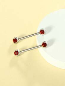 2pcs 14G Nipple Rings For Women Stainless Steel Heart Butterfly Moon CZ Flower Barbell Nipple Rings Set Cute Nipplerings Piercing Jewelry For Daily Wear Party Summer Beach