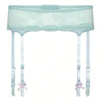 Adore Me Women's Anabella Garter Belt Lingerie - Eggshell Blue - View 3