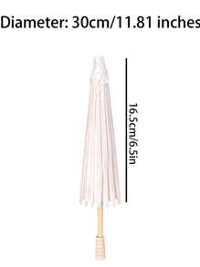 1Pc White Paper Umbrella Wedding Party Decoration, Wedding Table Centerpieces, Wedding Bridal Props, Vase Flower Arrangement Accessories, Photography Props, DIY Painting Supplies