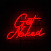 Let's /Adults Only/It's A Vibe/Live Nudes Neon Sign,Vibrant Lady Neon Sign For Wall Decor Letter LED Lights, For Bedroom, Dormitory, Bar, Man Cave, Birthday, Wedding, Parties, Home Decor, Girls Room, USB Power Supply Can Be Reused, Comes With Accessories, Easy To Install.