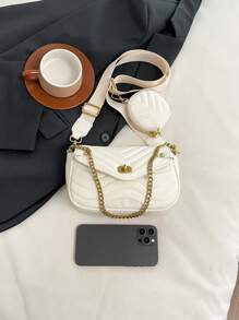 Bolso de hombro de mujer de nueva marca de diseñador, famoso, de PU, lujoso y de moda, estilo Ins