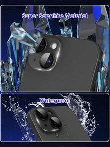 1 buah Pelindung Lensa Terintegrasi Matte Armor, Kompatibel dengan Lensa Kamera 15 Plus/15/16/16 Pro Max/16 Pro/16/16 Plus, Cincin Paduan Logam Aluminium, Pelindung Layar Kamera Kaca Tempered 9H, Hitam, Hadiah Ulang Tahun/Untuk Keluarga & Teman, Paduan Logam + Kaca Tempered Perlindungan Penuh, Pelindung Lensa, Aksesori Ponsel, Tahan Air, Tahan Guncangan, Anti Jatuh, Tahan Gores, Anti Sidik Jari - Hitam - View 4