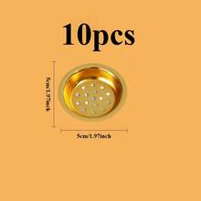 1 pièce-40 pièces Accessoires de brûleur d'encens de couleur dorée 5*1,5 cm/1,97*0,6 pouces. Peut être utilisé avec divers brûleurs d'encens. Beau et durable, idéal pour la décoration de la maison, l'aromathérapie, le yoga et la méditation.