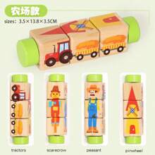 Early Learning Kids Rotating Puzzle Blocks Montessori Twisting Cubes Children Educational Grasp Building Block Wooden Toys Educational Toy Wooden Toys Montessori Toy Wooden Puzzle Building Blocks Early Learning Puzzle Blocks Rotating Twisting Cubes Montessori Wooden Toys Grasp Building Blocks