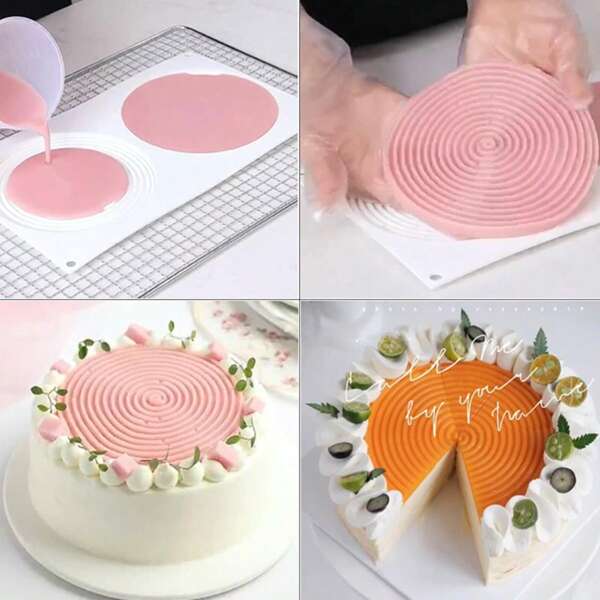 2/6/15 Stücke Moskito Abwehr Spiralen Halter, Silikonform für Französisches Gebäck, Seoul Stil Kuchen, Mousse Form, Spiralmuster Französisches Dessert, Schokoladenbackform, Silikonbackform