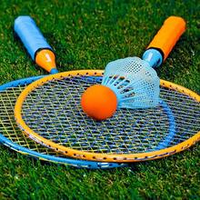 Badminton Racket Set - Smashminton, Oversize - Yellow and Blue - View 6