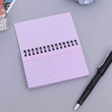 1pc Simple Wired Spiral Notebook, Color Pages, Tearable Binding, Office Supplies Diary Stationery Notebook Back To School Color Coil Book Student Notebook Highly Attractive Fresh And Simple A6 Notepad Record Diary