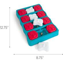 Outward Hound By Nina Ottosson Dog Brick Treat Puzzle Enrichment Toy, Level 2 Intermediate Game, Blue - Puppy Hide-n-slide (Green) - View 7