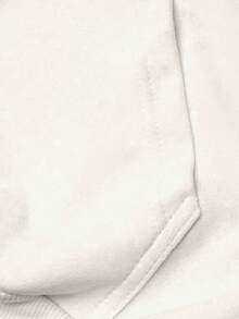 Kangaroo Women's Plain Flannel Sweatshirt With Pocket And Hood - Màu be - Xem 3