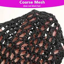 Black Mesh Crochet Hair Net Hair Care Cap Minimalist Mesh Cap Sleeping Cap For Daily Use - Black - View 4