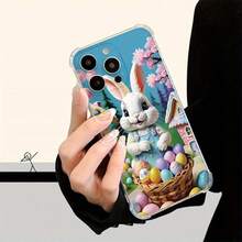 A Uniquely Designed High-Quality Soft Protective Phone Case Featuring An Easter Bunny Pattern, Compatible With Iphone X/XS/XR/11/12/13/14/15/16 Plus Pro Max Mini, Perfect For Gifting On Mother'S Day Or Easter And Other Holidays. - Clear - View 2