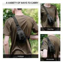 Chest Bag  Shoulder Bag Men Outdoor  Camouflage Camping Travel Hiking Hunting Crossbody Bag - Desert Camouflage - View 6