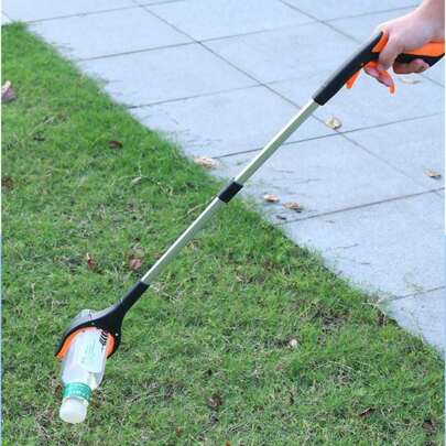 Stainless Steel Foldable Trash Tong, Garbage Picker, Thick Sanitary Forceps, Sanitation Garbage Collection Tool, Aluminum Alloy Litter Tong