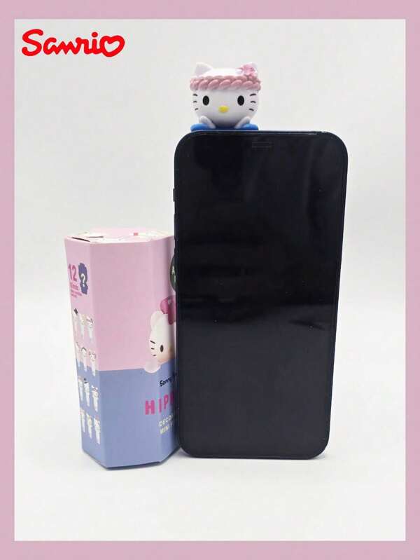 Sanrio 1 /2/5/12pcsSanrio Hello Kitty - Kulomi - Melody Face-Hugging Angel Doll Animal Model Desktop Decoration, Mobile Phone Decoration - Computer Decoration,School Supplies,Back To School