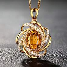 1 Stück modische, elegante Spiralblumen Damen Anhänger Halskette Sterling Silber, erlesenes Valentinstags-Hochzeits-Brautschmuck-Geschenk