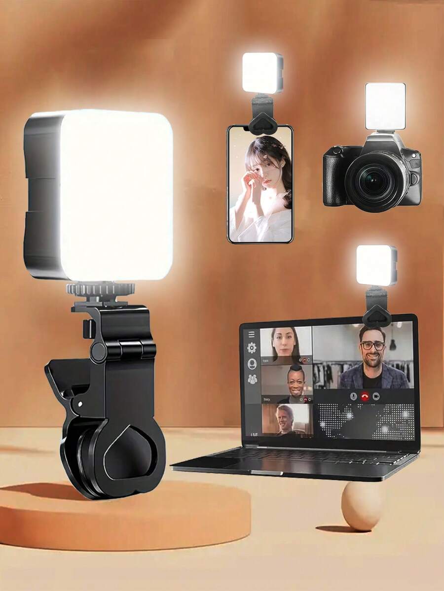 Luz de selfie para teléfono móvil, luz de relleno fotográfica multifuncional, selfie portátil de mano, luz de relleno LED de cámara réflex de objetivo único para teléfonos móviles, fotografía en vivo y luz de bolsillo cuadrada para belleza, adecuada para teléfonos móviles, iPads, cámaras, portátiles, maquillaje, fotografía, vlog, selfies, fotos de fiesta, luz de relleno fotográfico al aire libre, regalo de cumpleaños, regalo de graduación