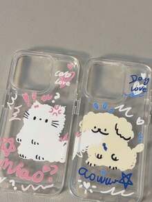 One Ins Cat And Dog Protection Case For IPhone 11/11 Pro Max/11 Pro/12/12 Pro/12 Pro Max 14/14 Pro/14 Pro Max/15/15 Pro Max/15 Pro/16/16 Pro/16 Pro Max/13/13 Pro/13 Pro Max Etc. - Clear - View 4