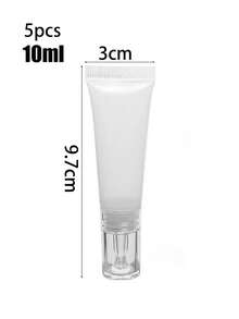 1 件/3 件+填充物可再填充瓶带盖空滴管瓶透明塑料粉底霜霜旅行化妆品样品容器，美容软管 10/15ml 防晒霜液体液体粉底液可重复使用挤压瓶，透明滴管空瓶