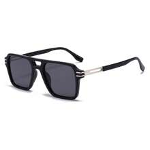 Vintage Double-Beam Square Glasses, Fashionable European And American Glasses, Suitable For Daily Wear, Commuting, And Streetwear