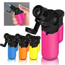 4 Pieces/Pack Jet Flame Torch Lighter, Butane Gas Refill, Windproof, Portable Mini Torch Gas Lighters For Kitchen BBQ Outdoor Candle, Grill, Creme Brulee (Gas Not Included) - WB605 - View 2