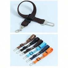 1PC Pet Car Leash & Safety Harness - Decorative Dog Collar For Car Travel Protection, Adjustable Vehicle Safety Belt For Shiba Inu, Puppy Auto Accessories