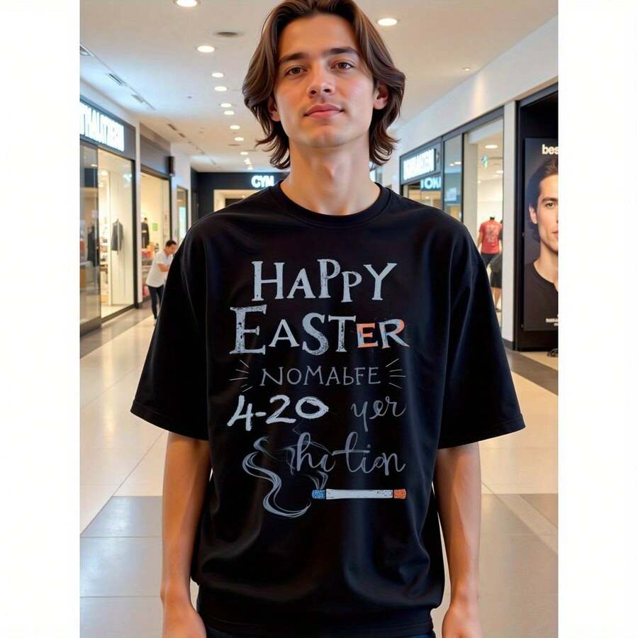 Most Popular V Neck T-Shirts, Wifebeater For Men, Happy Easter 420 Edition T-Shirts, Plain White Tshirt Kids, Under Shirts For Men Pack - Black - View 1