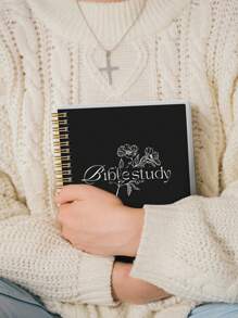 1pc Bible Study Journal Notebook, 52-Week S.O.A.P Method Bible Study Guide, Daily Prayer Journal Church Note Taking Faith Gifts For Women & Men, Office School Supplies Friends Gift Back To School Supplies