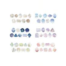 Hot Stamping Candy, Lacquer Seal Sticker, Asymmetrical Three-Dimensional Drip Glue, Hand Account Decoration Sticker, Envelope Sealing Lacquer Sticker School Supplies,Back To School - Multicolor - View 10