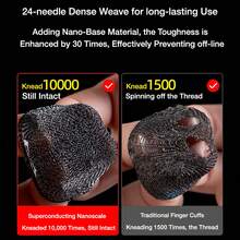 Najnowszy rękaw na palce do gry Dragon Series, fajny rękaw na palce z włókna węglowego ze wzorem smoka, oddychający rękaw na palce do gry, aby poprawić komfort i precyzję, 24-godzinna skuteczna rękawica na palce do gry w telefon zaprojektowana dla graczy - Wielokolorowe - Zobacz 5