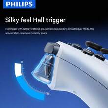 PHILIPS DLK5060 无线游戏控制器，专业电竞级操控，霍尔效应扳机+3D高精度摇杆，定制阻尼防滑设计，零延迟连接，人体工学防误触，白色 - 白色 - 查看 4
