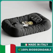 ORIZZONTE Vassoio Decorativo – Perfetto per Chiavi, Gioielli e Oggetti Preziosi,17*11*3.6cm, 100% Made in Italy . Spedizione dall'Italia - nero - Visualizzare 1