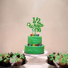 1 件 1/2 Way To One 蛋糕装饰闪光 Half Way To Go 蛋糕装饰婴儿 6 个月生日蛋糕装饰 6 个月生日派对装饰用品 - 彩色 - 查看 11