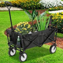 Folding Wagon Cart Garden Cart Utility Grocery Wagon Heavy Duty Beach Wagon Cart