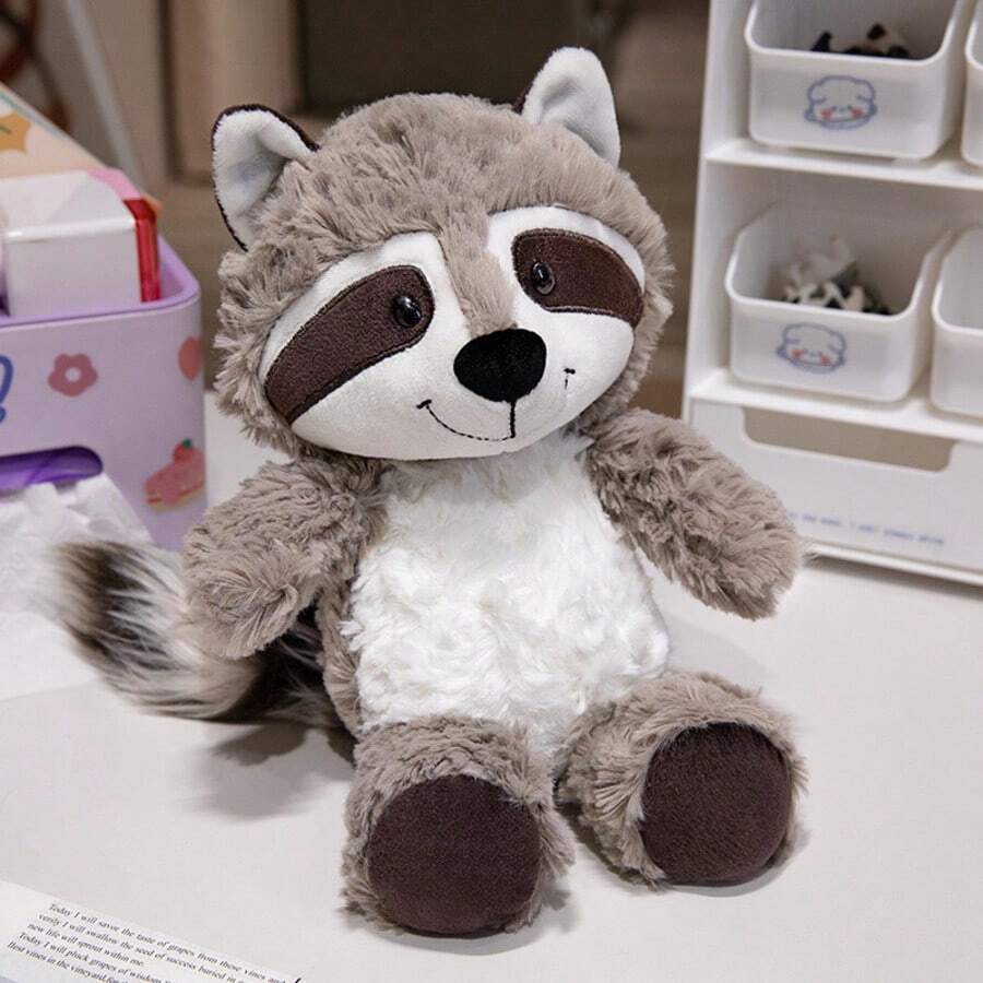 Simulation Raccoon Plush Toy, 11inch Super Cute Raccoon Stuffed Animal Birthday Gift For Kids, Christmas Home Decor - Multicolor - View 1