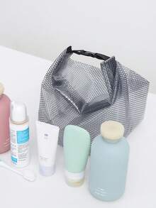 1pc Waterproof Swimsuit Tote Bag, With Handle And Zipper, Oxford Cloth Dry & Wet Dual-Use Bag, Waterproof Clothing Bag, Travel Gym Beach Bag, Waterproof Phone Bag, Swimming Waterproof Bag, Sports Bag, Large Capacity Travel Bag For Gym Workout, Unisex Travel Essential Durable Swimming Bag