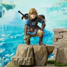 1PC 12cm/4.72in Zelda No Densetsu: Tears Of The Kingdom Anime Figure Knight Link Action Figure Squat LINK Figurine Room Decorations PVC Adult Collection Model Doll Toys Christmas Halloween Gifts