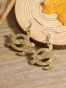 新款波西米亚复古手工椰子壳耳环，时尚百搭