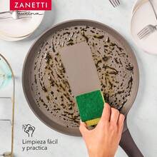 Zanetti - Sarten con mango fijo de 20 y comal de 28 cm – Color Gris - Gris - Ver 7