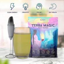 Malay Herbal Clean Energy Tea – Instant Yerba Mate Powder With Probiotics, Antioxidants & Apple Fiber | Vegan Wellness Drink | 330g Bag - 3 Pcs - View 3