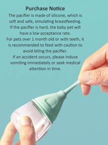 Kitten Puppy Bottles For Nursing Puppy Milk, Anti-Choking Puppy Feeder Design,With 3pcs Replaceable And Reusable Silicone Nipples For Feeding Newborn Pets,Artificial Feeding Of Newborn Pets.