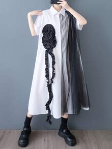 Women Midi Dresses - White - View 3