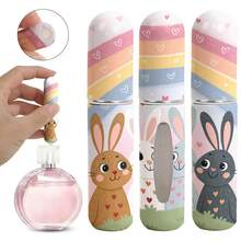 3PCS,5ML Rainbow Animal Print Perfume Spray Bottle - Cute Bear, Penguin, Rabbit, Dog And Duckling Design - Reusable Travel Mini Atomizer - Elegant Portable Cosmetics Pump Dispenser - Fun And Fully Functional, Suitable For Use At Any Time, Perfume Bottle - Multicolor - View 12