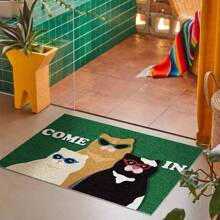 Cute Cat Funny Door Mat Outdoor Indoor Welcome Mats Front Doormat Non Slip Entrance Rugs For Front Door Inside Outside Entry Patio Back To School