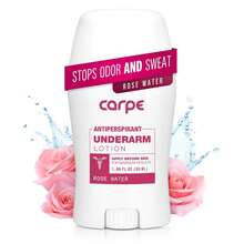 Carpe Clinical Strength Underarm Antiperspirant And Deodorant, Sandalwood Scent - Rose Water - View 1
