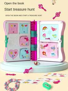 Libro mágico de juguete para niños, cofre del tesoro de desenvoltura sorpresa, diario libro regalo de cumpleaños para niñas